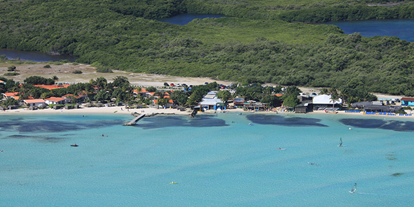 aerial view Sorobon beach